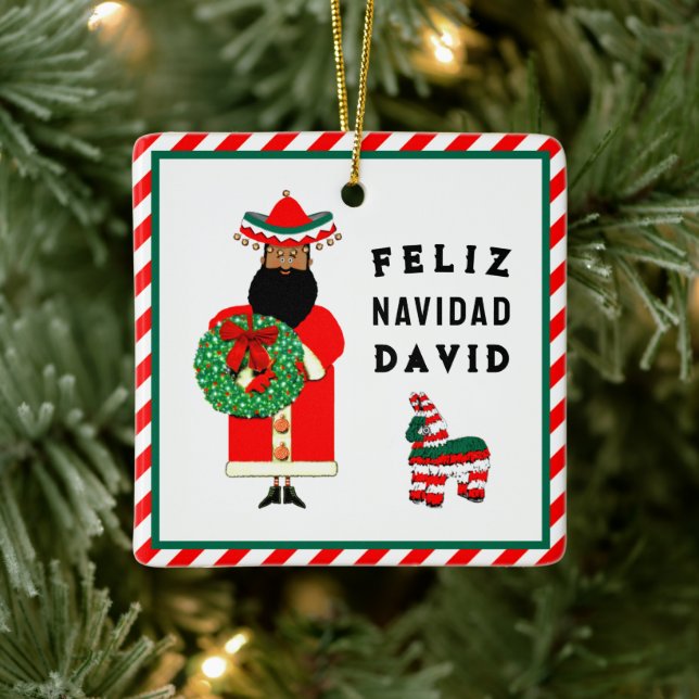 Adorno De Cerámica Santa Navidades de México (Árbol)