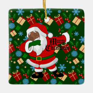 Adorno De Cerámica santa negra