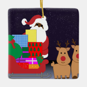 Adorno De Cerámica santa negra traviesa