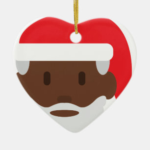 Adorno De Cerámica santa negro claus emoji