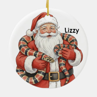 Adorno De Cerámica Santa personalizado con serpiente de leche