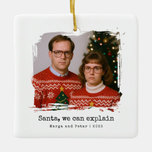 Adorno De Cerámica Santa, podemos explicar a divertidos Navidades inc