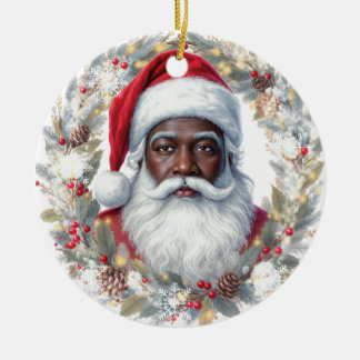 Adorno De Cerámica Santa Return Address Label 