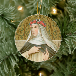 Adorno De Cerámica Santa Rosa de Lima (BK 020)