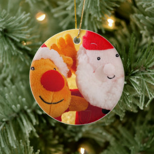 ADORNO DE CERÁMICA SANTA RUDOLPH XMAS