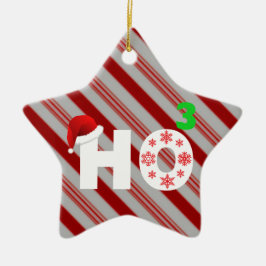 Adorno De Cerámica santa se ríe de navidad