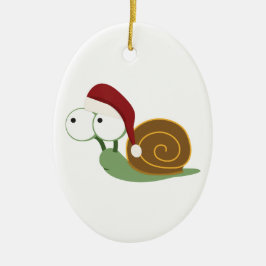 Adorno De Cerámica Santa Snail