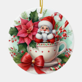 Adorno De Cerámica Santa taza de té 6
