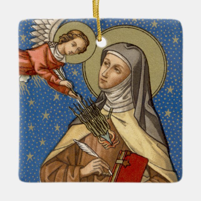 Adorno De Cerámica Santa Teresa de Ávila (SAU 28) (Anverso)
