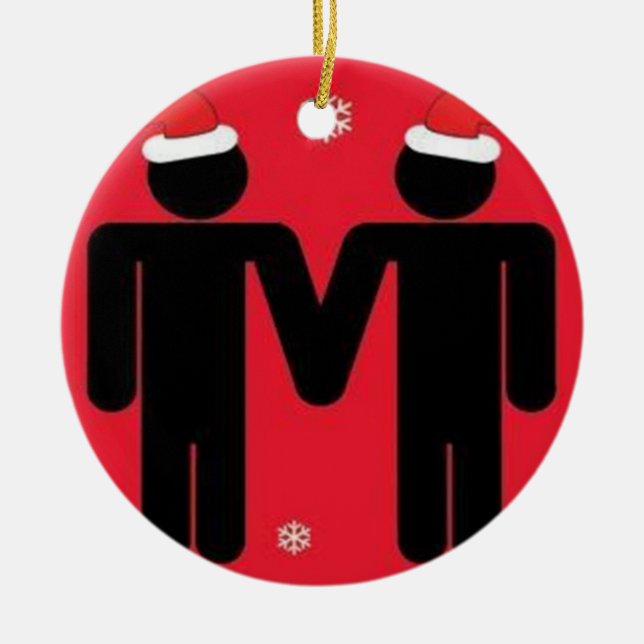 Adorno De Cerámica Santas gay (Frente)