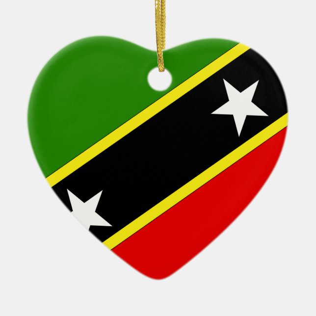 Adorno De Cerámica Santo Christopher Nevis (Frente)