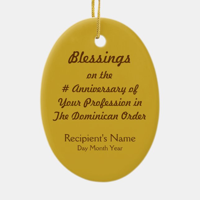 Adorno De Cerámica Santo Dominic de Guzmán (PM 02) (Atrás)