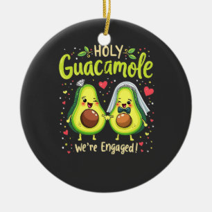 Adorno De Cerámica Santo Guacamole Parejas de Novios Novia