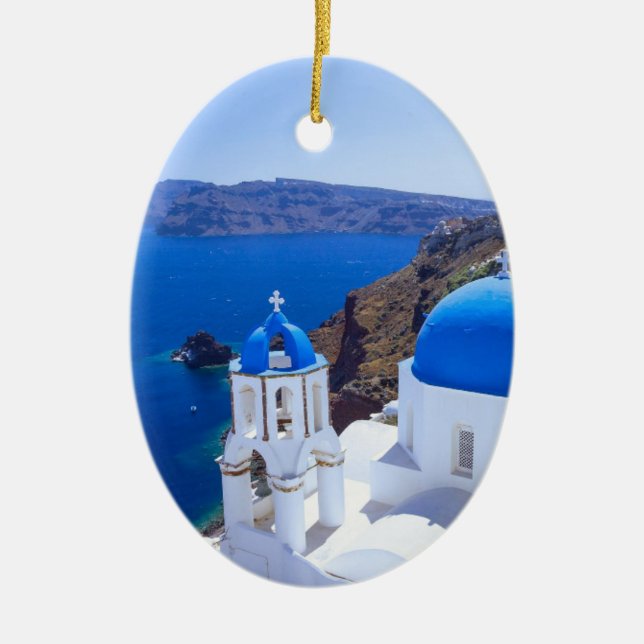 Adorno De Cerámica Santorini (Frente)