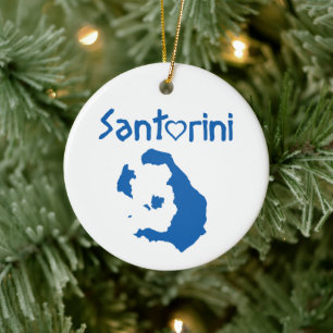 Adorno De Cerámica Santorini
