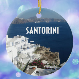 Adorno De Cerámica Santorini Grecia