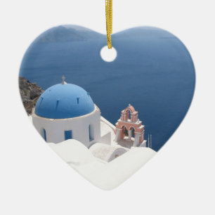 Adorno De Cerámica Santorini Grecia