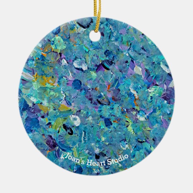 Adorno De Cerámica Santorini Seaglass Ornament (Frente)