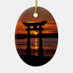 Adorno De Cerámica Santuario Japonés Nagao