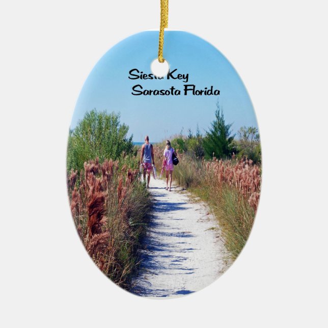 Adorno De Cerámica Sarasota la Florida (Frente)