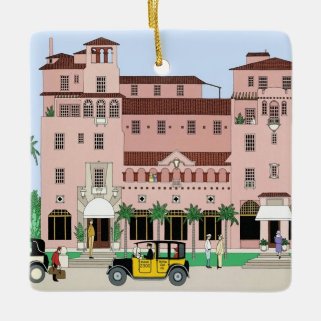 Adorno De Cerámica Sarasota Ringling Hotel (Anverso)