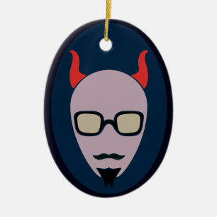 Adorno De Cerámica Satan Es Un Hipster