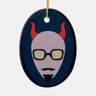 Adorno De Cerámica Satan Es Un Hipster