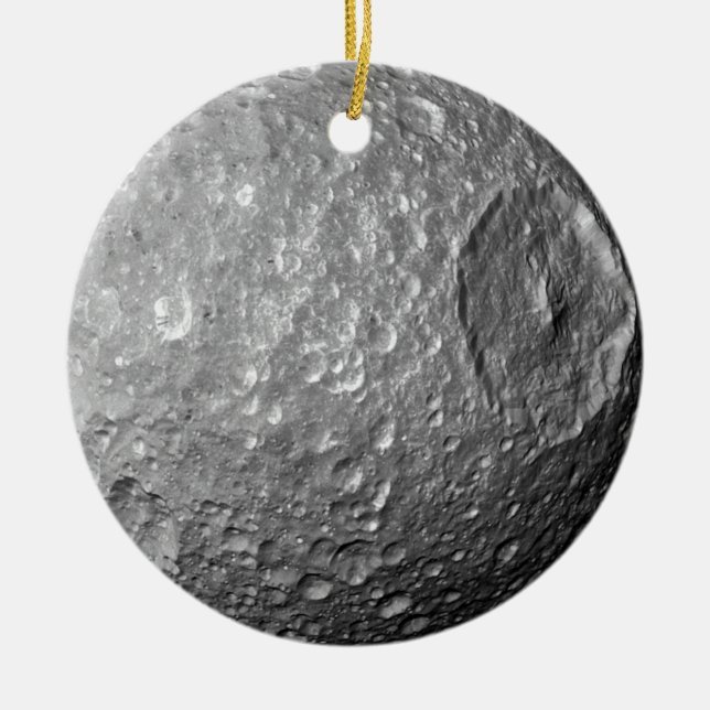 Adorno De Cerámica Saturn Moon Mimas (Frente)