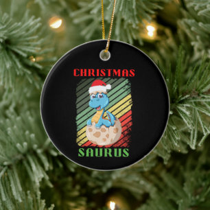 ADORNO DE CERÁMICA SAURIOS DE NAVIDAD