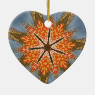 Adorno De Cerámica Savanna Star Bloom - Una audaz impresión de un ani