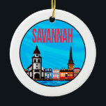 Adorno De Cerámica Savannah Georgia mindset<br><div class="desc">TEMPLATESavannah Georgia mindset</div>