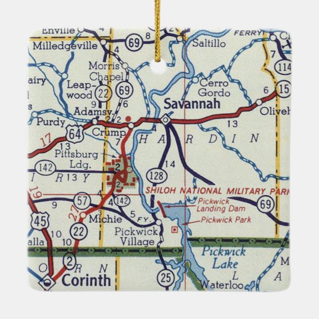 Adorno De Cerámica Savannah TN (Reverso)
