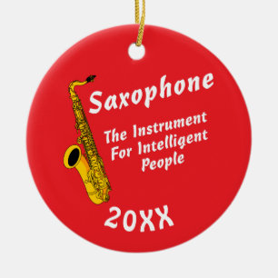 Adorno De Cerámica Saxofón Inteligente
