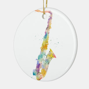 Adorno De Cerámica Saxophone