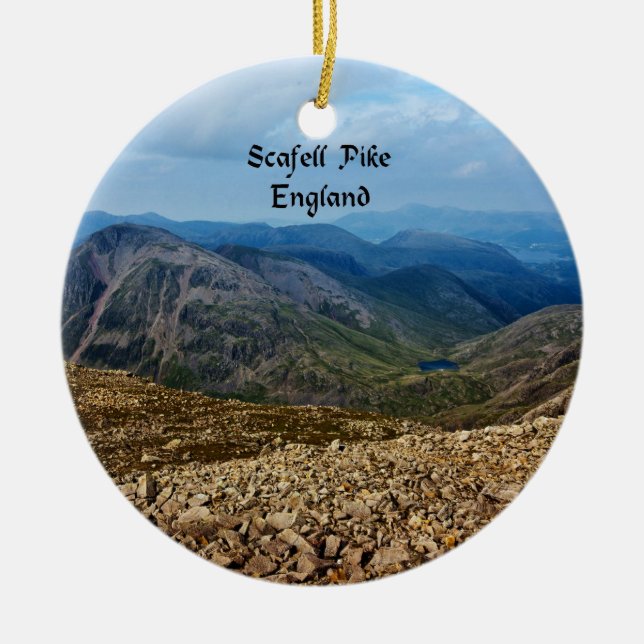 Adorno De Cerámica Scafell Pike, Inglaterra (Frente)