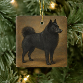 Adorno De Cerámica Schipperke