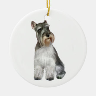 Adorno De Cerámica Schnauzer (A11)