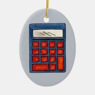 Adorno De Cerámica School Math Teacher Gift Calculator Education