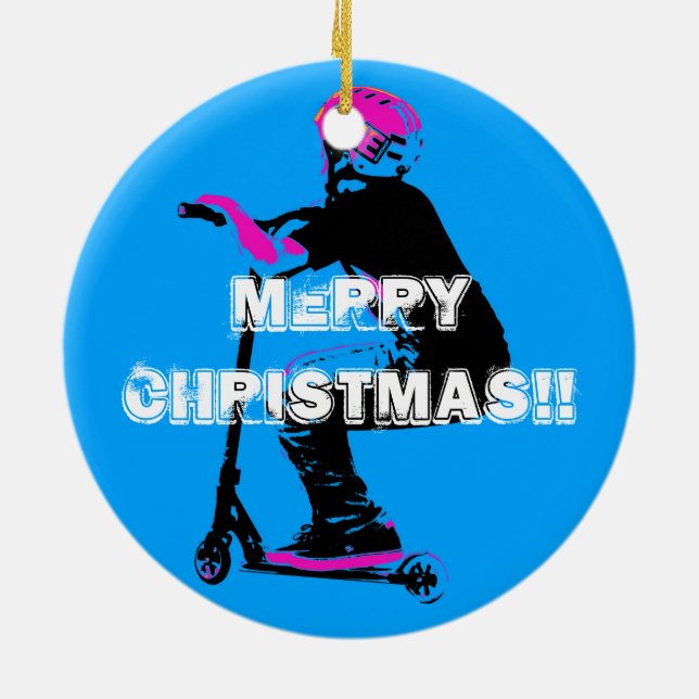 Adorno De Cerámica Scooter Cruiser - Scooter Boy (Atrás)