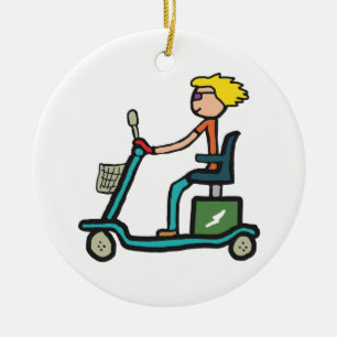 Adorno De Cerámica Scooter de movilidad