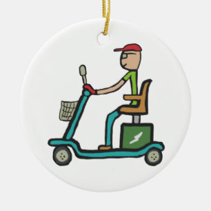 Adorno De Cerámica Scooter de movilidad