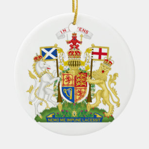 Adorno De Cerámica Scotland Coat of Arms Ornament