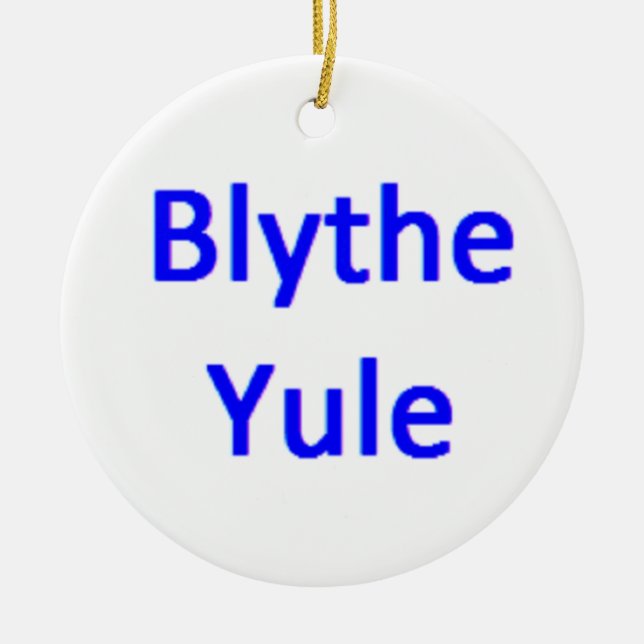 Adorno De Cerámica scottish blythe yule (Frente)