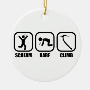 Adorno De Cerámica Scream Barf Climb