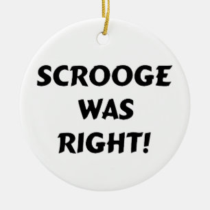 Adorno De Cerámica Scrooge tenía razón