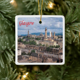 Adorno De Cerámica SCT003 GLASGOW, Escocia,