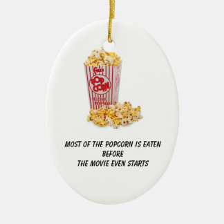 Adorno De Cerámica Se comen las palomitas antes de que la película