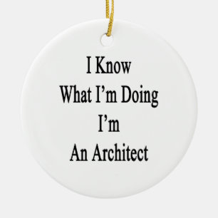 Adorno De Cerámica Sé cuál soy haciendo yo soy arquitecto