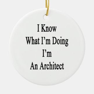 Adorno De Cerámica Sé cuál soy haciendo yo soy arquitecto