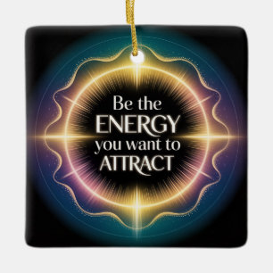 Adorno De Cerámica Sé La Energía Que Quieres Atraer